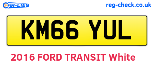 KM66YUL are the vehicle registration plates.