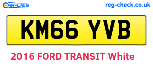 KM66YVB are the vehicle registration plates.