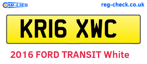 KR16XWC are the vehicle registration plates.