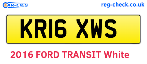 KR16XWS are the vehicle registration plates.