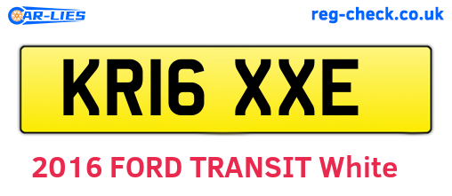 KR16XXE are the vehicle registration plates.