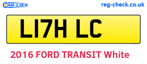 L17HLC are the vehicle registration plates.