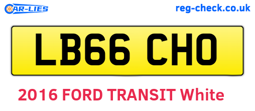 LB66CHO are the vehicle registration plates.