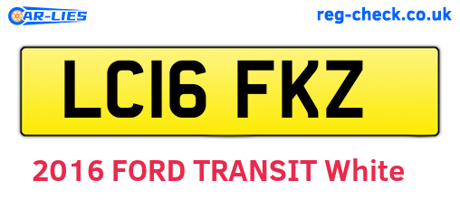 LC16FKZ are the vehicle registration plates.
