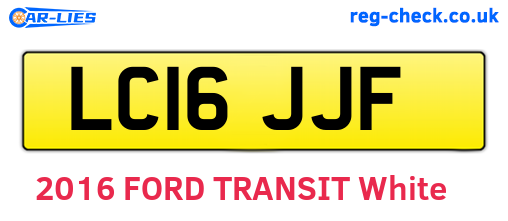 LC16JJF are the vehicle registration plates.