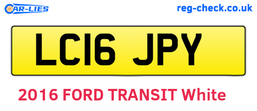 LC16JPY are the vehicle registration plates.