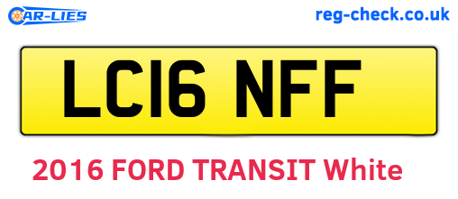 LC16NFF are the vehicle registration plates.