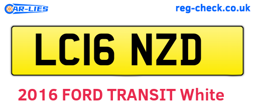 LC16NZD are the vehicle registration plates.