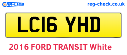 LC16YHD are the vehicle registration plates.