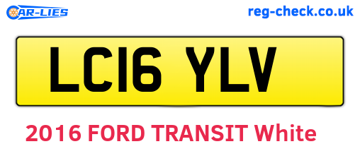 LC16YLV are the vehicle registration plates.