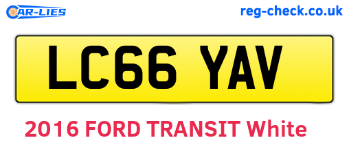 LC66YAV are the vehicle registration plates.