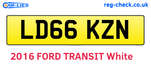 LD66KZN are the vehicle registration plates.