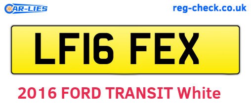 LF16FEX are the vehicle registration plates.