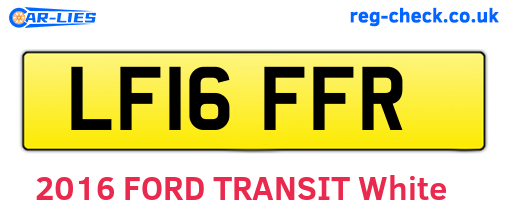 LF16FFR are the vehicle registration plates.