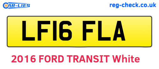 LF16FLA are the vehicle registration plates.
