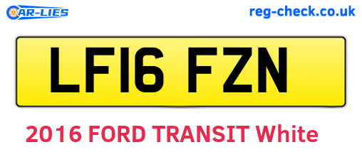 LF16FZN are the vehicle registration plates.