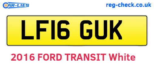 LF16GUK are the vehicle registration plates.