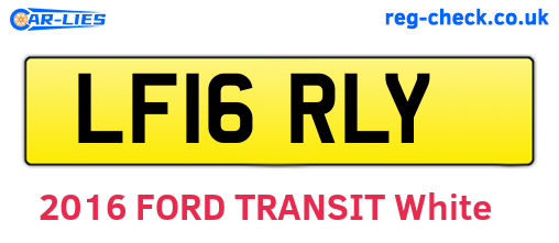 LF16RLY are the vehicle registration plates.
