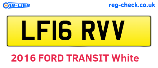LF16RVV are the vehicle registration plates.