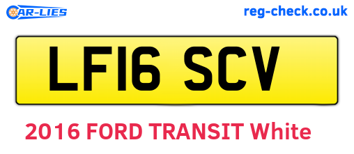 LF16SCV are the vehicle registration plates.