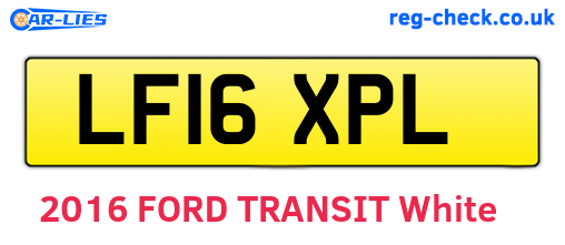 LF16XPL are the vehicle registration plates.