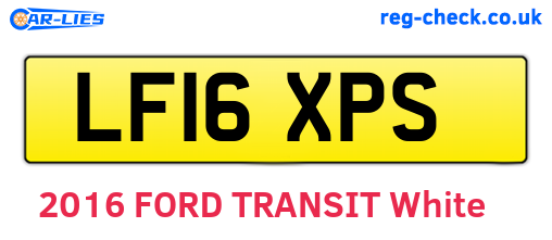 LF16XPS are the vehicle registration plates.