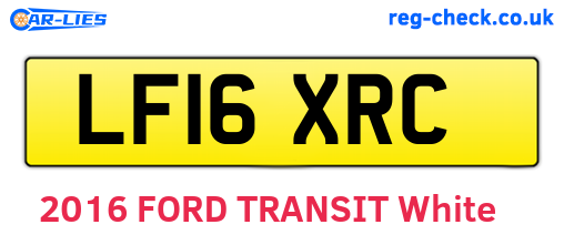 LF16XRC are the vehicle registration plates.