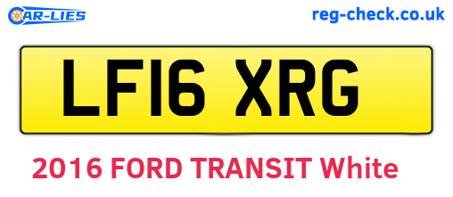 LF16XRG are the vehicle registration plates.
