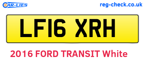 LF16XRH are the vehicle registration plates.