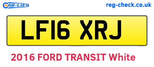 LF16XRJ are the vehicle registration plates.