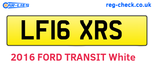 LF16XRS are the vehicle registration plates.