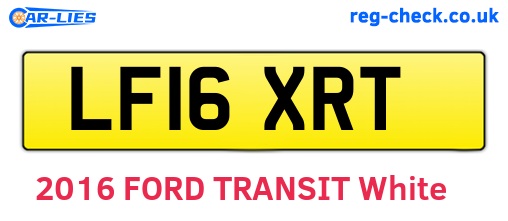 LF16XRT are the vehicle registration plates.