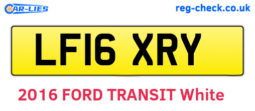 LF16XRY are the vehicle registration plates.