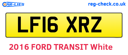 LF16XRZ are the vehicle registration plates.