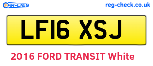 LF16XSJ are the vehicle registration plates.