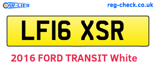 LF16XSR are the vehicle registration plates.
