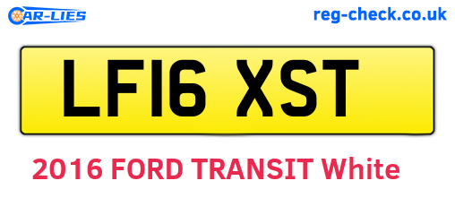 LF16XST are the vehicle registration plates.