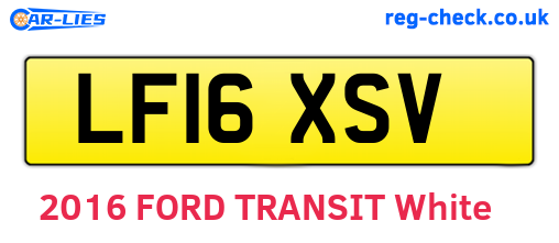 LF16XSV are the vehicle registration plates.