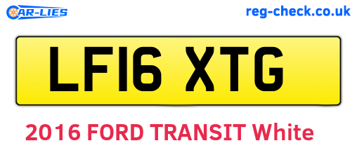 LF16XTG are the vehicle registration plates.