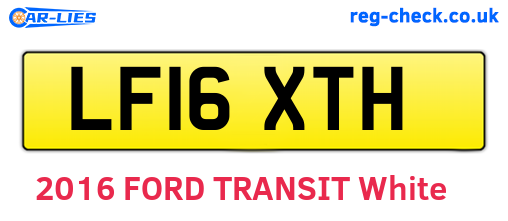 LF16XTH are the vehicle registration plates.