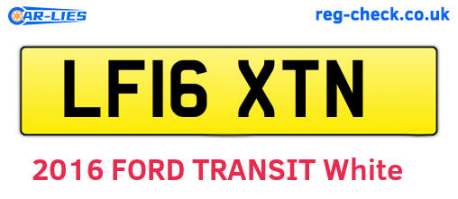 LF16XTN are the vehicle registration plates.