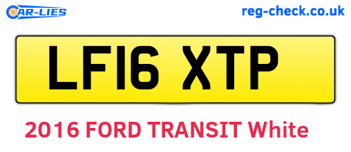 LF16XTP are the vehicle registration plates.