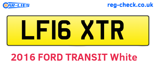 LF16XTR are the vehicle registration plates.