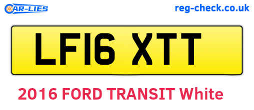 LF16XTT are the vehicle registration plates.