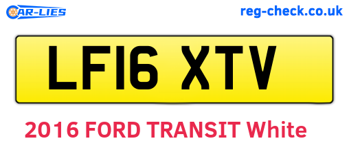 LF16XTV are the vehicle registration plates.