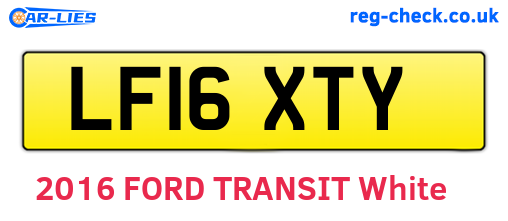 LF16XTY are the vehicle registration plates.