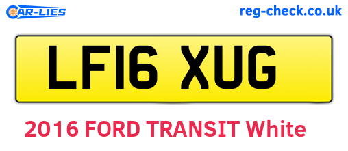 LF16XUG are the vehicle registration plates.
