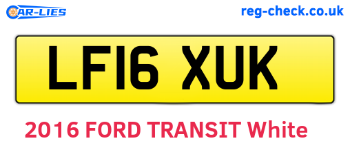 LF16XUK are the vehicle registration plates.