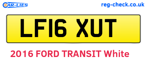 LF16XUT are the vehicle registration plates.