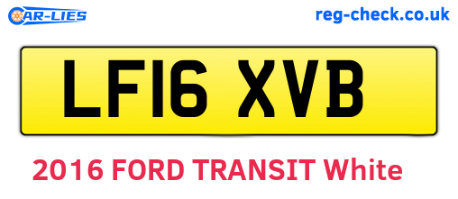 LF16XVB are the vehicle registration plates.